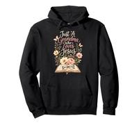 Christian Just A Grandma Who Loves Jesus Gift Pullover Hoodie