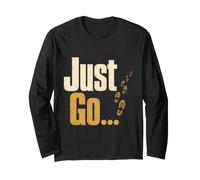 Christian Just Go Footprints Faith Gift Long Sleeve T-Shirt