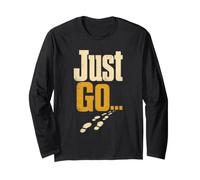 Christian Just Go Footprints Faith Gift Long Sleeve T-Shirt
