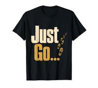 Christian Just Go Footprints Faith Gift T-Shirt
