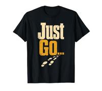 Christian Just Go Footprints Faith Gift T-Shirt