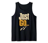 Christian Just Go Footprints Faith Gift Tank Top