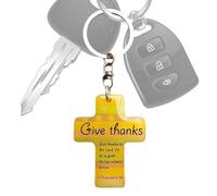 Christian Key Chain,Christian Scripture Keychain Pendants | Inspirational Key Chain for Women Men Pastors Prayer Car School Church Luggage Baptism Birthday Christmas
