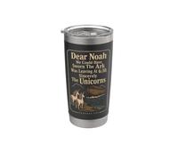 Christian Kids Dear Noah Genesis 6:22 Bible Gift Stainless Steel Insulated Tumbler