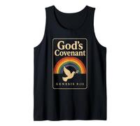 Christian Kids God's Covenant Genesis 9:13 Rainbow Gift Tank Top