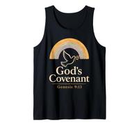Christian Kids God's Covenant Genesis 9:13 Rainbow Gift Tank Top