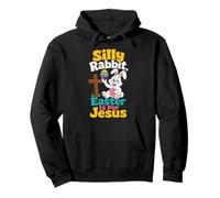 Christian Kids Silly Rabbit Easter Is For Jesus Pullover Hoodie