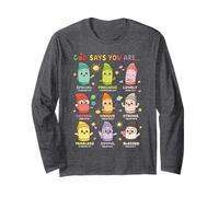 Christian Kindergarten Teacher God Says You are School Women Long Sleeve T-Shirt