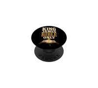 Christian King James Bible Only Scripture Gift PopSockets Adhesive PopGrip