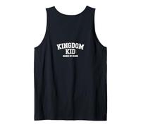 Christian Kingdom Kid Raised By Grace Statement Tank Top