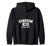 Christian Kingdom Kid Raised By Grace Zip Hoodie