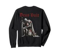 Christian Kneeling Templar Knight - Deus Vult Sweatshirt