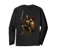 Christian Knight: Kneeling Templar Long Sleeve T-Shirt