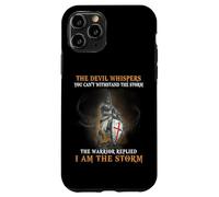 Christian Knight Templar Men Warrior Devil I Am The Storm Case for iPhone 11 Pro