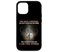 Christian Knight Templar Men Warrior Devil I Am The Storm Case for iPhone 12/12 Pro