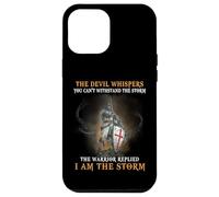 Christian Knight Templar Men Warrior Devil I Am The Storm Case for iPhone 12 Pro Max