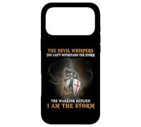 Christian Knight Templar Men Warrior Devil I Am The Storm Case for iPhone 17 Pro Max