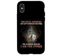 Christian Knight Templar Men Warrior Devil I Am The Storm Case for iPhone X/XS