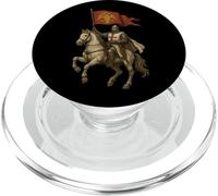 Christian Knight with Byzantine Empire Flag PopSockets PopGrip for MagSafe