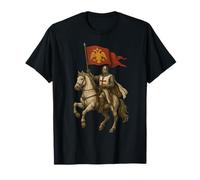 Christian Knight with Byzantine Empire Flag T-Shirt