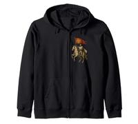 Christian Knight with Byzantine Empire Flag Zip Hoodie