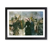 Christian Krohg Albertine Classic Painting Framed Wall Art Print, Ready to Hang Picture for Living Room Bedroom Home Office Décor, Black A2 (64 x 46 cm)