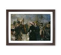 Christian Krohg Albertine Framed Print | A2 Walnut Framed Wall Art | Ready to Hang | Modern Nature Picture | Living Room Bedroom Lounge Office
