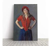 Christian Krohg Oda Canvas Print | Gallery Wrapped 30mm Frame Wall Art | 20x14 inches | Ready to Hang | Modern Picture | Living Room Bedroom Lounge Office