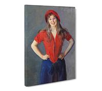 Christian Krohg Oda Canvas Print | Gallery Wrapped 30mm Frame Wall Art | 24x16 inches | Ready to Hang | Modern Picture | Living Room Bedroom Lounge Office