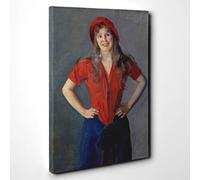 Christian Krohg Oda Canvas Print | Gallery Wrapped 30mm Frame Wall Art | 30x20 inches | Ready to Hang | Modern Picture | Living Room Bedroom Lounge Office