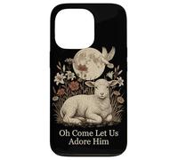 Christian Lamb of God Worship Quote Oh Come Let Us Adore Him Case for iPhone 13 Pro