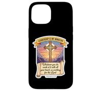Christian Leader Leadership Is My Ministry CEO Manager Lead Case for iPhone 15