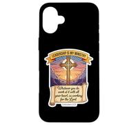 Christian Leader Leadership Is My Ministry CEO Manager Lead Case for iPhone 16 Plus