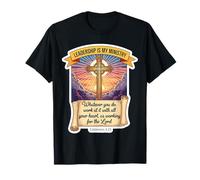 Christian Leader Leadership is My Ministry CEO Manager Lead T-Shirt