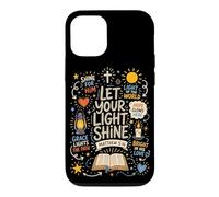 Christian Light Bible Verse Hope Let Your Light Shine Faith Case for iPhone 12/12 Pro