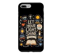 Christian Light Bible Verse Hope Let Your Light Shine Faith Case for iPhone 7 Plus/8 Plus