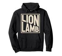 Christian Lion Lamb Faith Jesus Bible Verse Pullover Hoodie