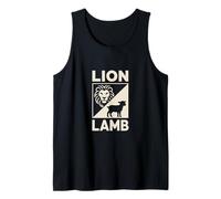 Christian Lion Lamb Jesus Faith Worship Gospel Tank Top