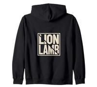 Christian Lion Lamb Jesus King Savior Peace Zip Hoodie
