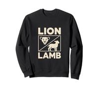 Christian Lion Lamb Jesus Lion Of Judah Symbol Sweatshirt