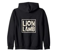 Christian Lion Lamb Messiah King And Savior Faith Zip Hoodie