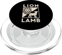 Christian Lion Lamb Messiah King and Savior Symbol PopSockets PopGrip for MagSafe