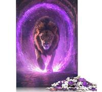 Christian Lion Puzzle Premium 100% Recycled Board Paper Rectangular Jigsaw Puzzle for Boy Or Girl 300pcs (40x28cm)