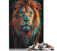 Christian Lion Puzzle Toy Educational Game Premium Cardboard Jigsaw Puzzle for Adult Children Easter Gift 300pcs (40x28cm)