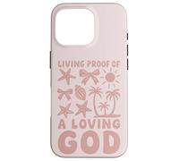 Christian Living Proof of a Loving God Beach Summer Case for iPhone 16 Pro