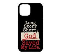 Christian Long Story Short God Saved My Life Gift Case for iPhone 12 mini