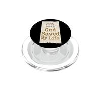 Christian Long Story Short God Saved My Life Gift PopSockets PopGrip for MagSafe