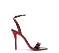 Christian Louboutin Miss Z 100 Patent Leather Sandals - Metallic Silver - 38 (IT38 / UK5)