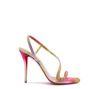 Christian Louboutin Rosa Z 100 Embellished Crepe-satin Sandals - Multi Print - 37 (IT37/ UK4)