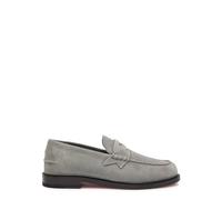 Christian Louboutin The Plato Velour Loafers - Grey - 41 (IT41 / UK7)